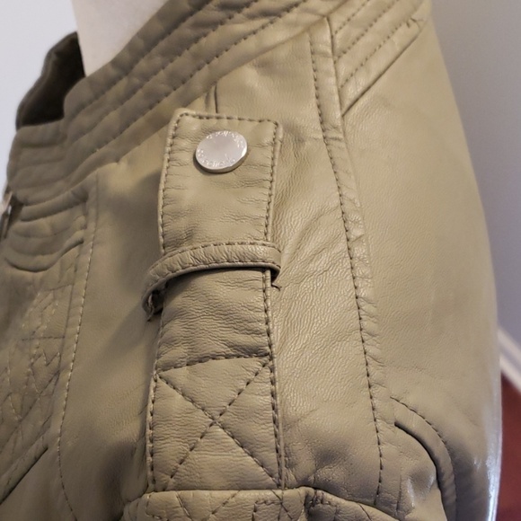 CollectionB by Bernardo Vegan Faux Leather Moto Jacket XL EUC - Picture 6 of 8